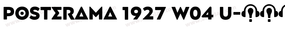 Posterama 1927 W04 U字体转换